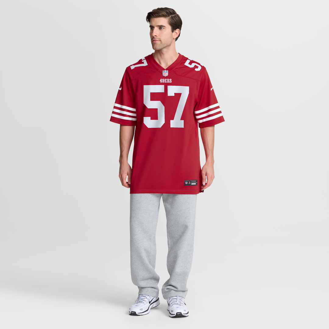 Luke Gifford San Francisco 49ers Team Game Jersey - Scarlet