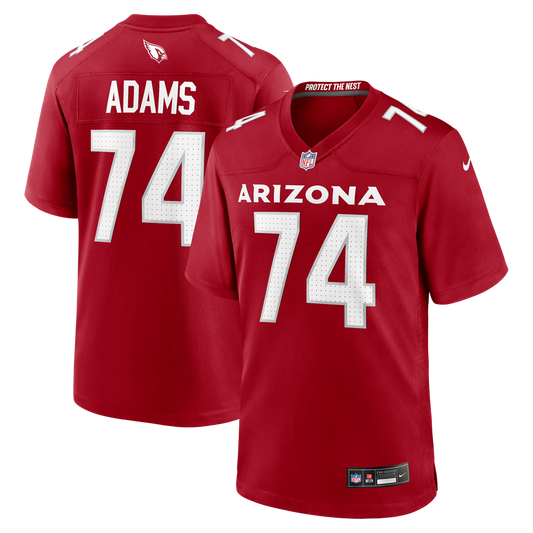 Isaiah Adams Arizona Cardinals Team Game Jersey - Cardinal