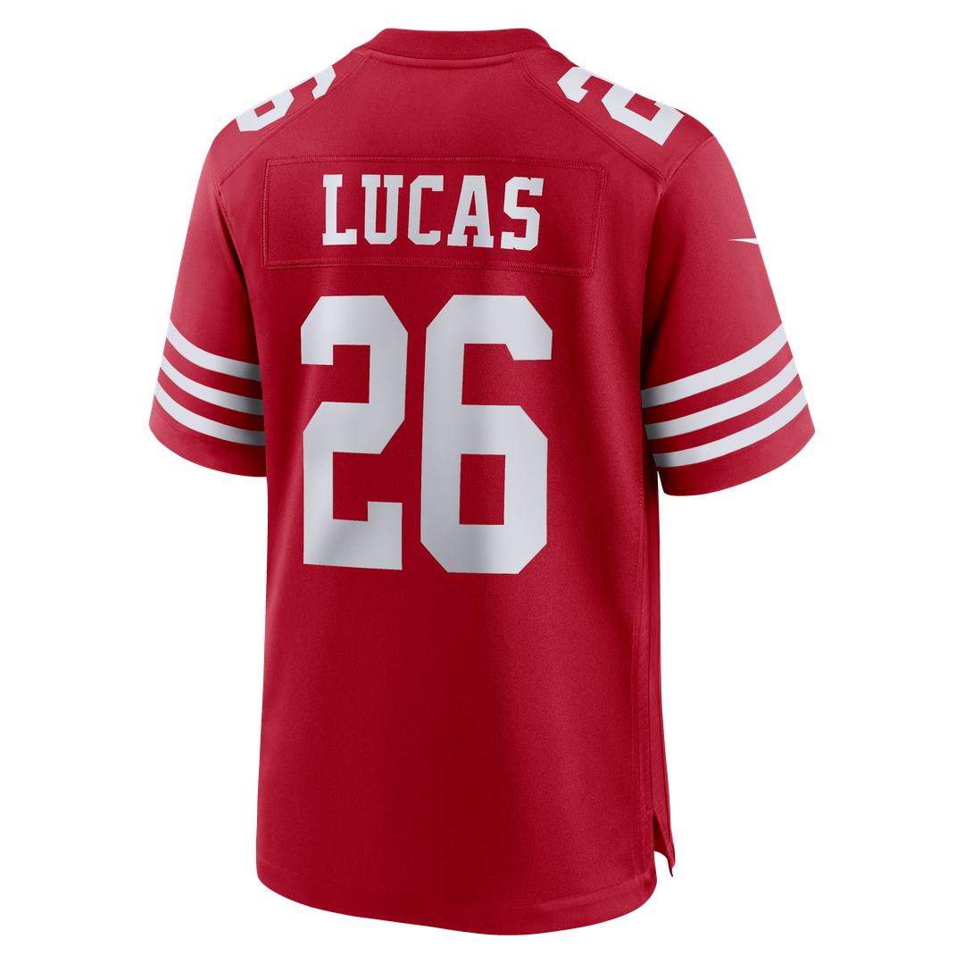 Chase Lucas San Francisco 49ers Team Game Jersey - Scarlet