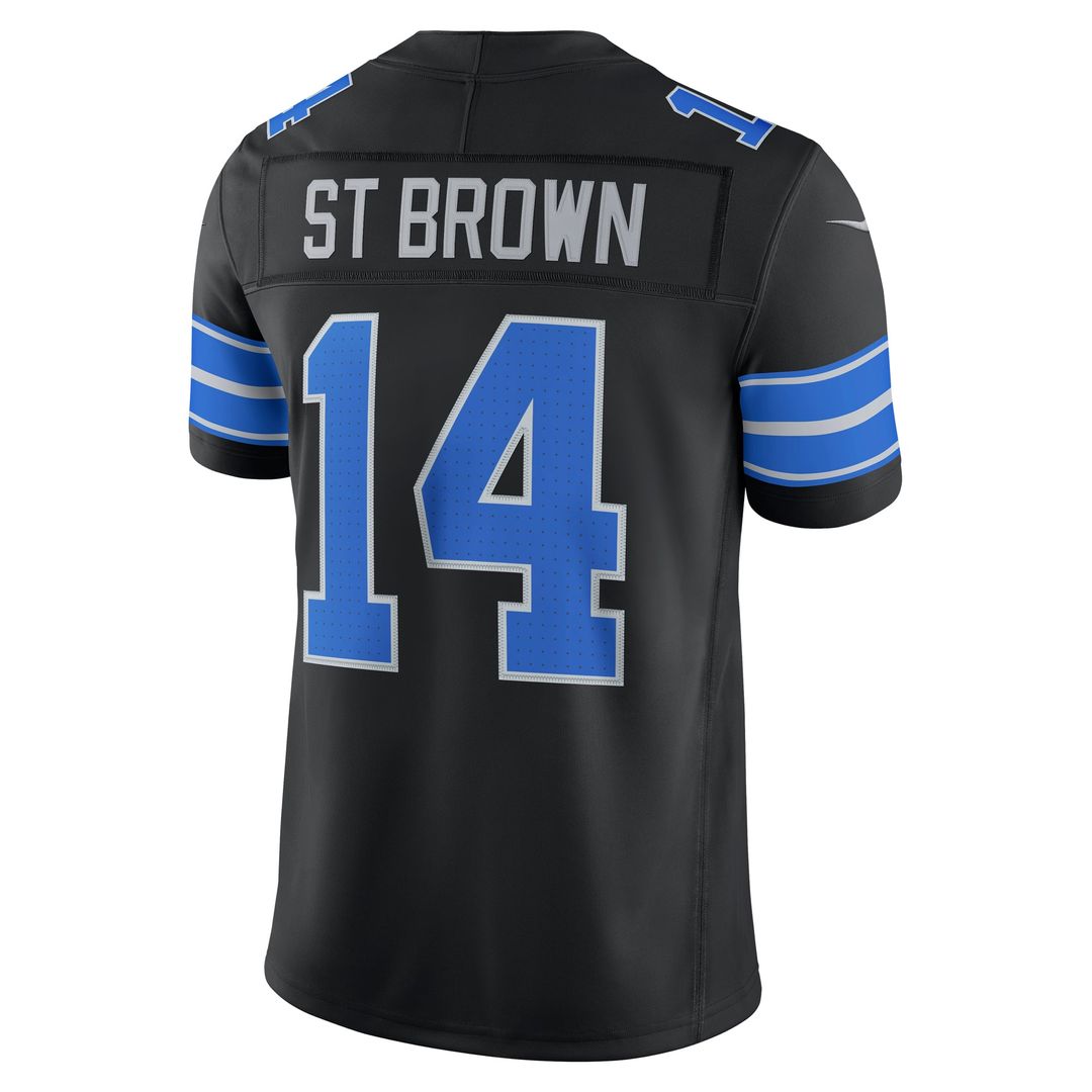 Amon - Ra St. Brown Detroit Lions Team Vapor F.U.S.E. Stitched Limited Jersey - Blue