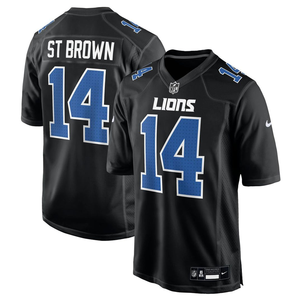 Amon - Ra St. Brown Detroit Lions Carbon Fashion Jersey - Carbon Black