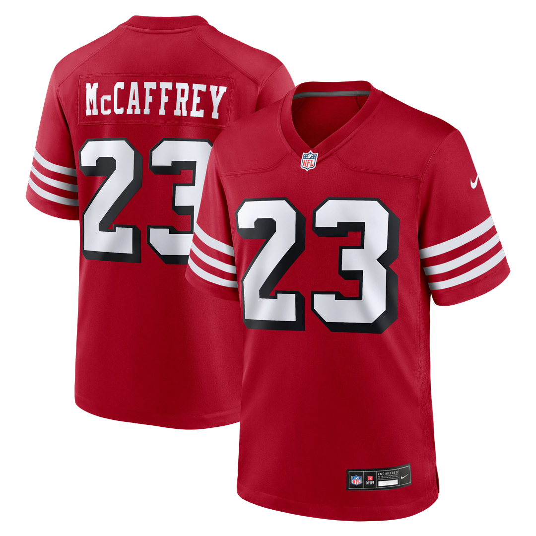 Christian McCaffrey San Francisco 49ers Alternate Game Player Jersey - Scarlet
