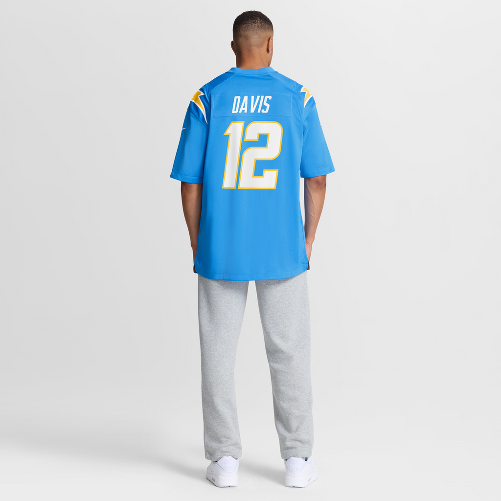 Derius Davis Los Angeles Chargers Team Game Jersey - Powder Blue