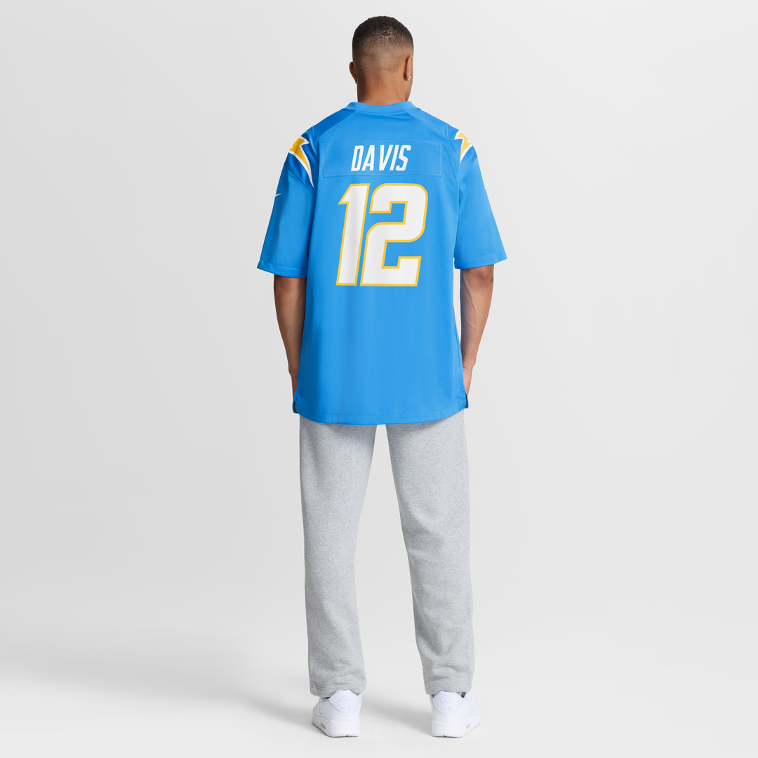 Derius Davis Los Angeles Chargers Team Game Jersey - Powder Blue