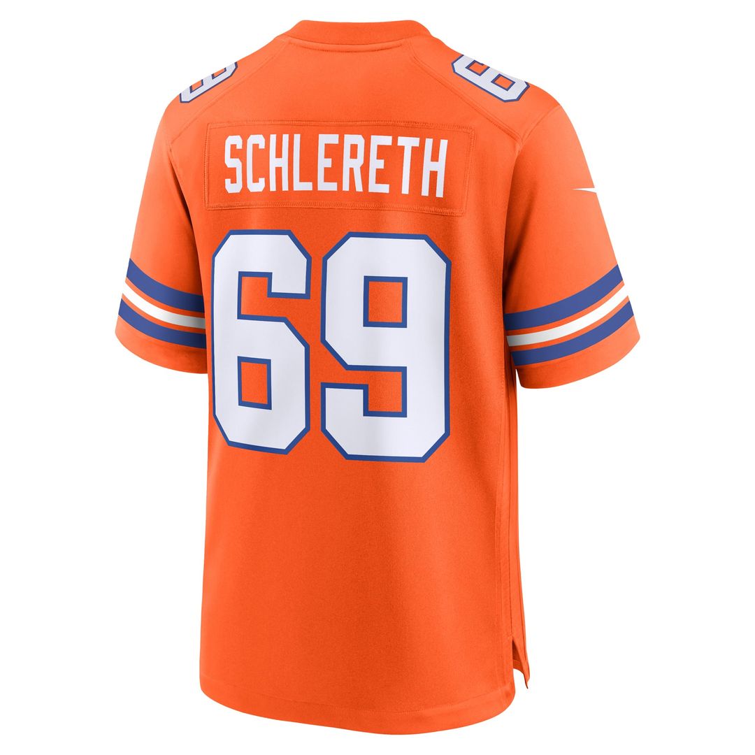 Mark Schlereth Denver Broncos Retired Player Alternate Game Jersey - Orange