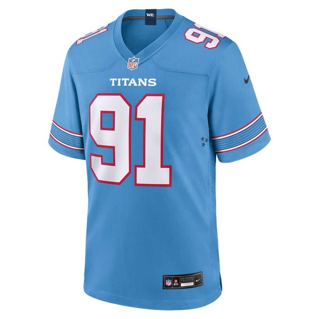 John Franklin - Myers Tennessee Titans Team Game Jersey - Light Blue