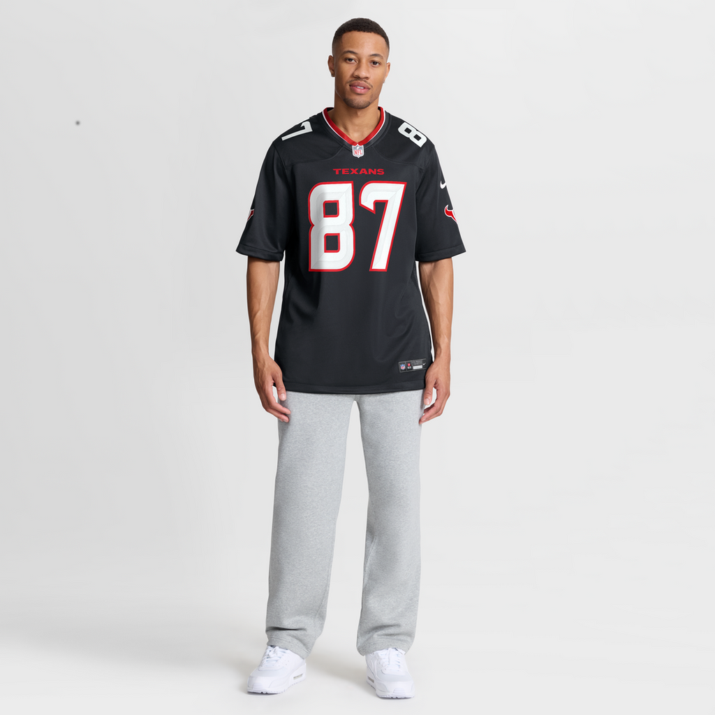 Foster Moreau Houston Texans Team Game Jersey - Navy