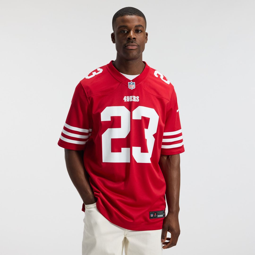 Christian McCaffrey San Francisco 49ers Game Player Jersey - Scarlet