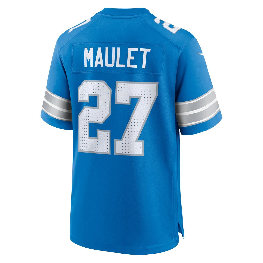 Arthur Maulet Detroit Lions Team Game Jersey - Blue
