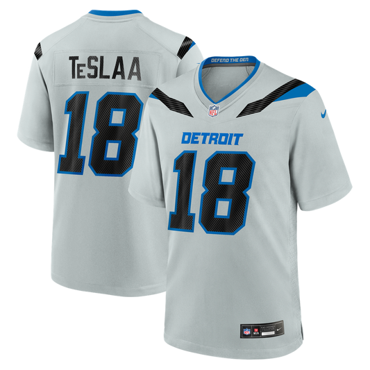 Isaac TeSlaa Detroit Lions 2026 Rivalries Collection Game Jersey - Silver