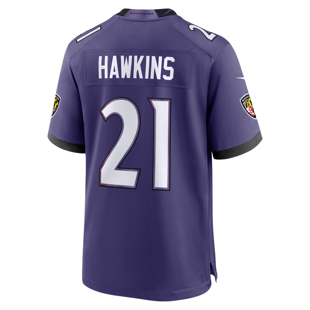 Jaylinn Hawkins Baltimore Ravens Team Game Jersey - Purple
