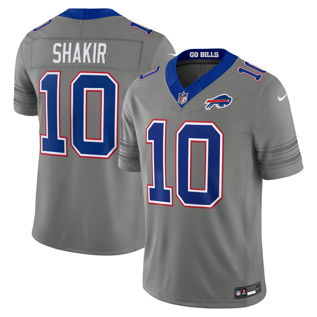 Khalil Shakir Buffalo Bills Nickel City Vapor F.U.S.E. Stitched Limited Jersey - Gray