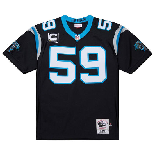 Luke Kuechly Carolina Panthers 2013 Authentic Throwback Retired Player Jersey - Black