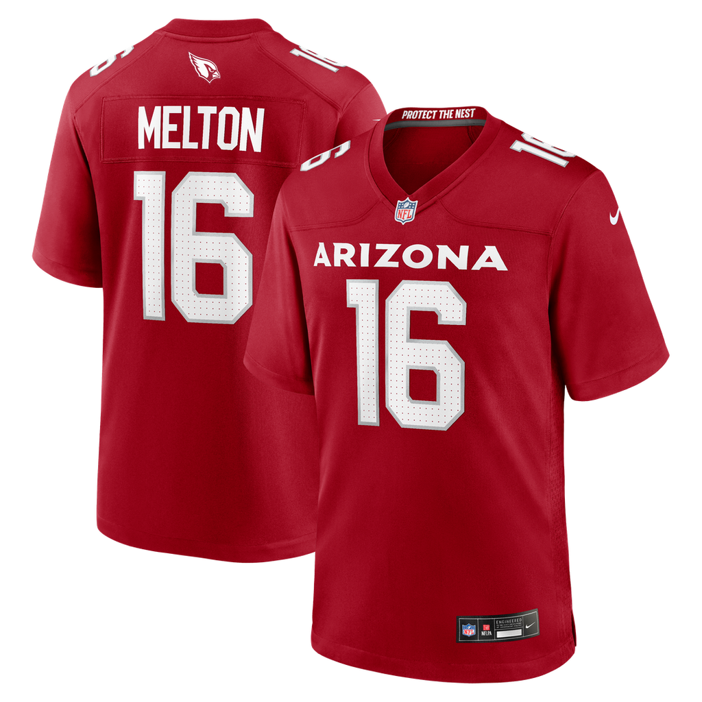 Max Melton Arizona Cardinals Team Game Jersey - Cardinal