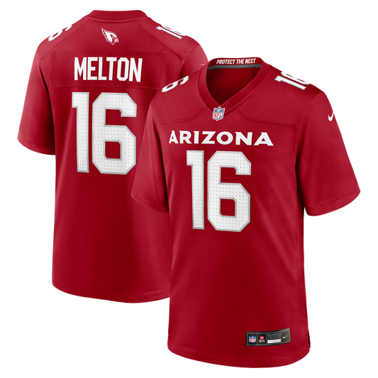 Max Melton Arizona Cardinals Team Game Jersey - Cardinal