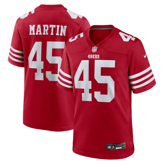 Nick Martin San Francisco 49ers Team Game Jersey - Scarlet