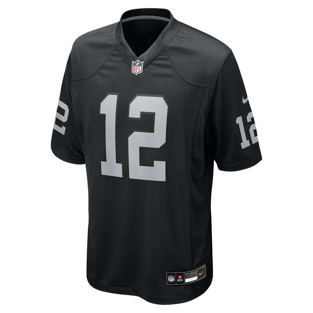 Ken Stabler Las Vegas Raiders Game Retired Player Jersey - Black
