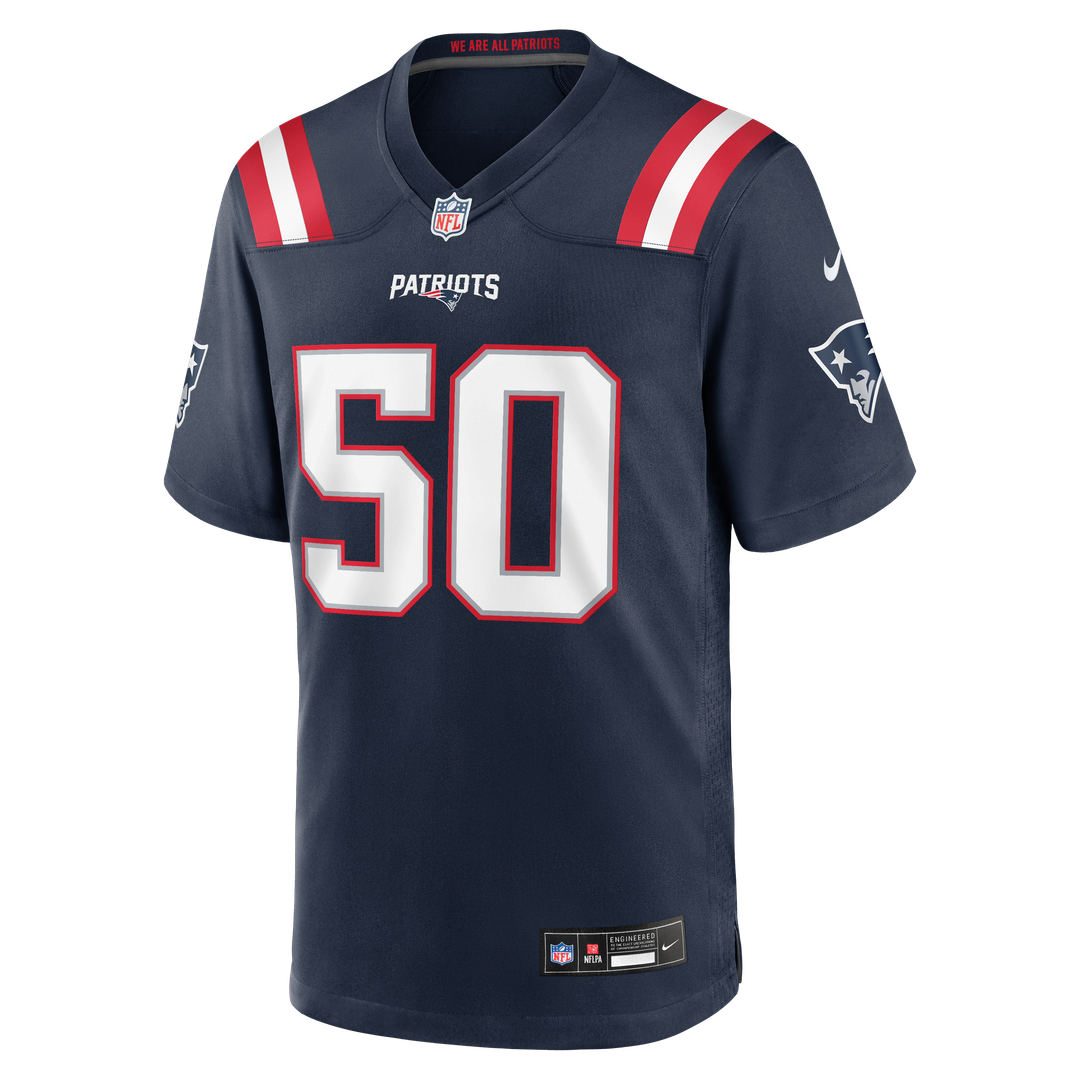 Mike Vrabel New England Patriots Game Retired Player Jersey - Navy