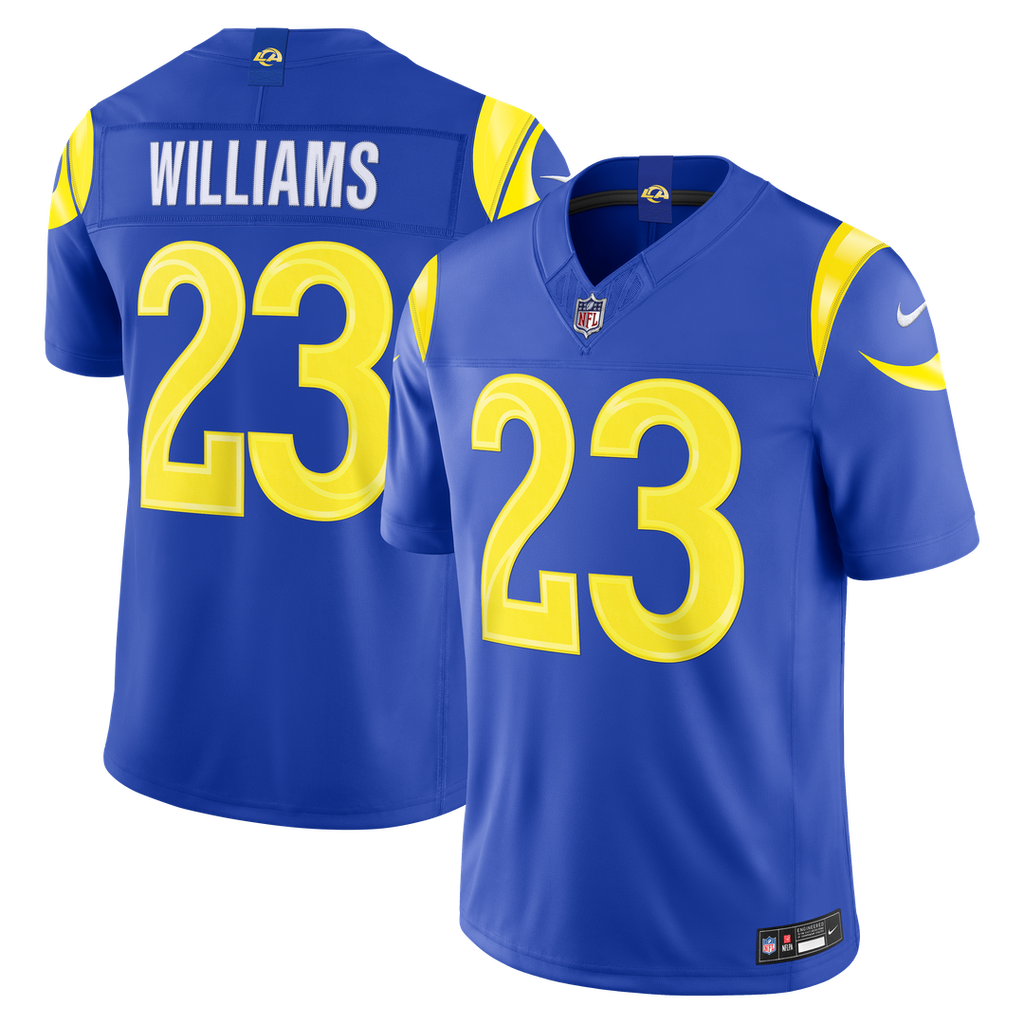 Kyren Williams Los Angeles Rams Team Vapor F.U.S.E. Stitched Limited Jersey - Royal
