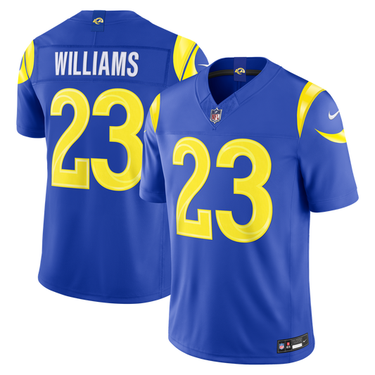 Kyren Williams Los Angeles Rams Team Vapor F.U.S.E. Stitched Limited Jersey - Royal