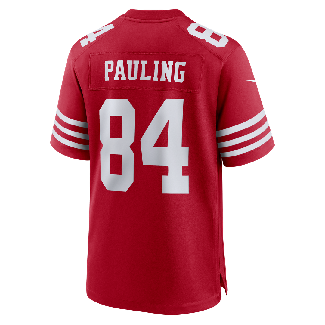 Will Pauling San Francisco 49ers Team Game Jersey - Scarlet