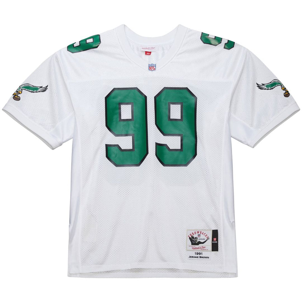 Jerome Brown Philadelphia Eagles 1991 Authentic Throwback Retired Player Jersey - White