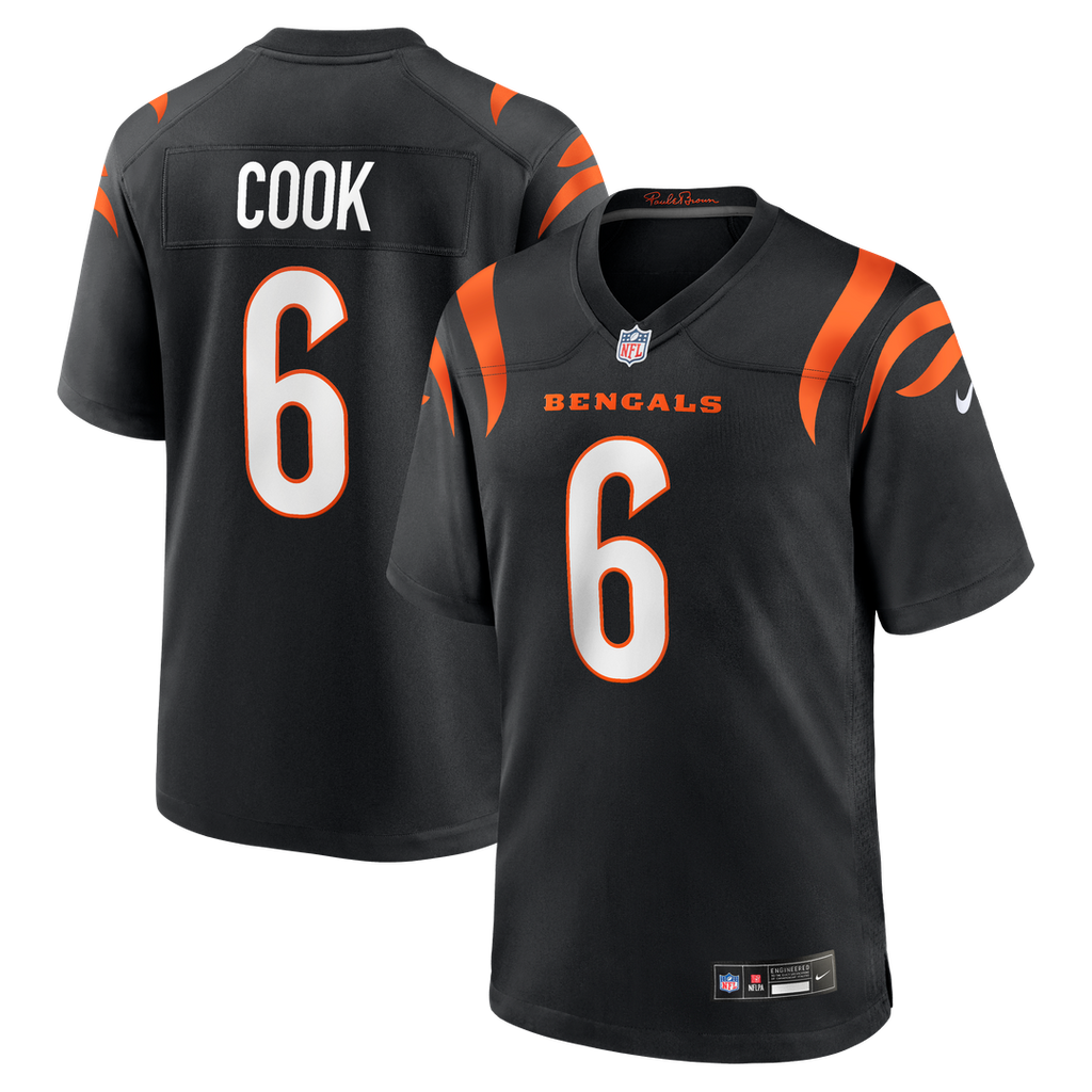 Bryan Cook Cincinnati Bengals Team Game Jersey - Black