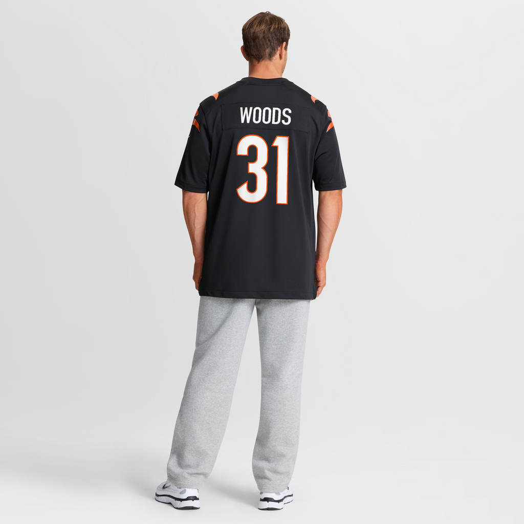 Ickey Woods Cincinnati Bengals Retired Player Game Jersey - Black