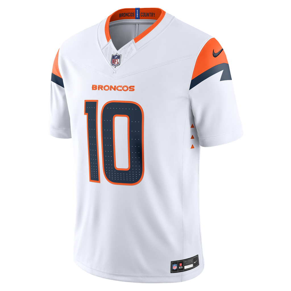 Bo Nix Denver Broncos Alternate Vapor F.U.S.E. Stitched Limited Jersey - Navy