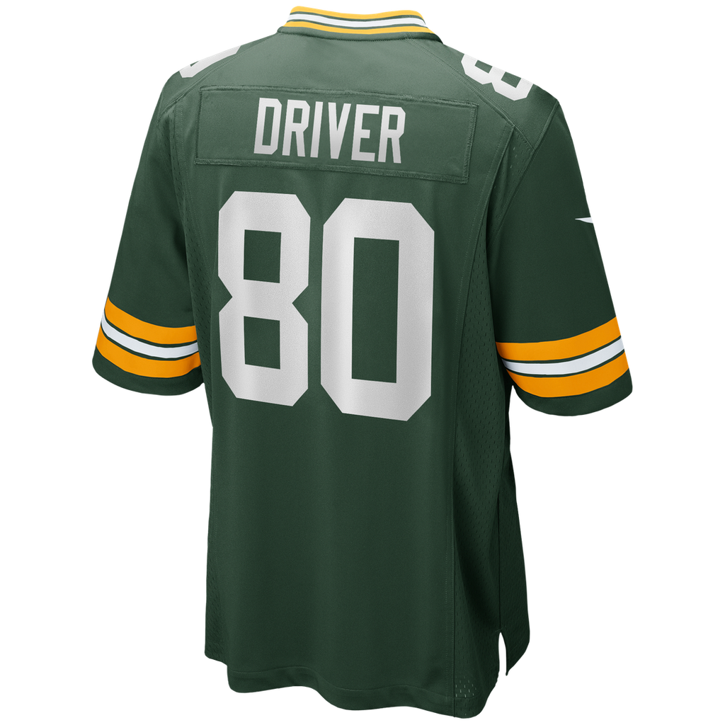 Donald Driver Green Bay Packers Game Retired Player Jersey - Green