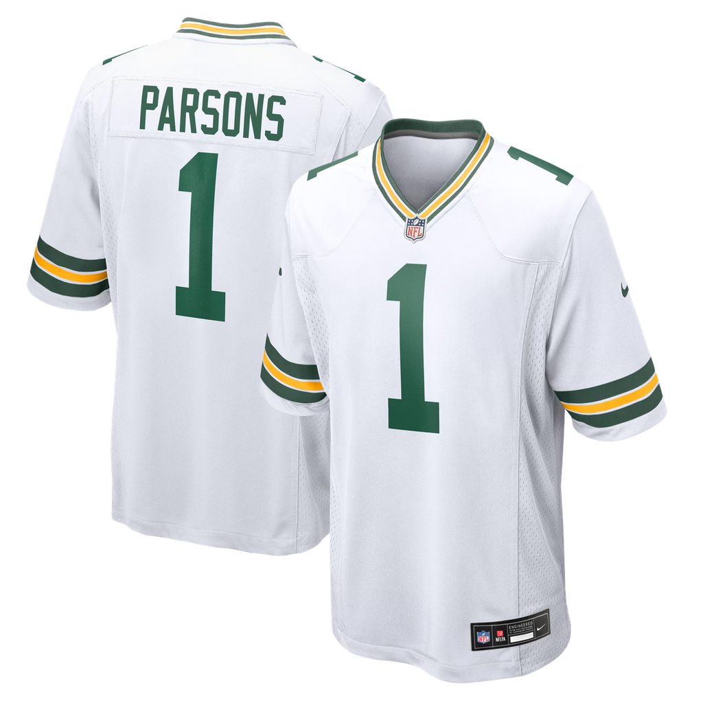 Micah Parsons Green Bay Packers Game Player Jersey - White