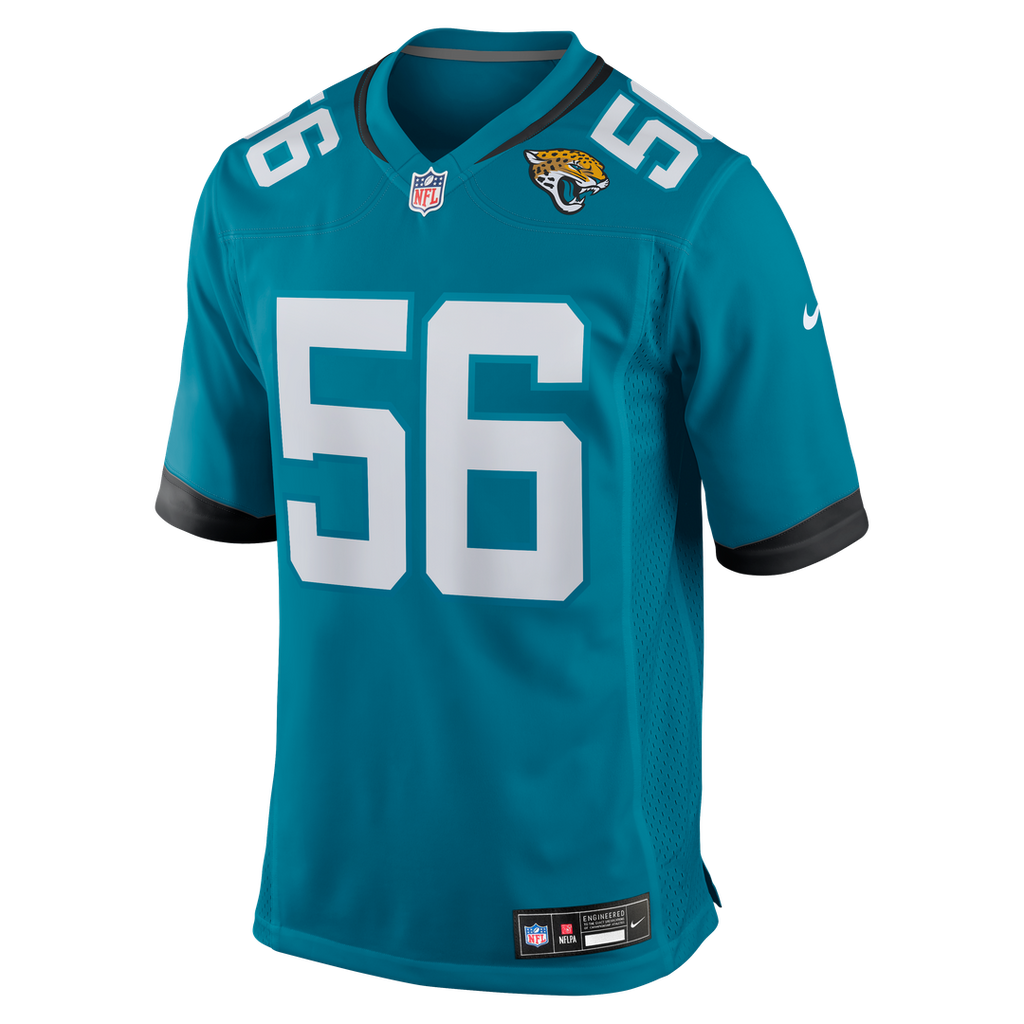 Yasir Abdullah Jacksonville Jaguars Team Game Jersey - Teal