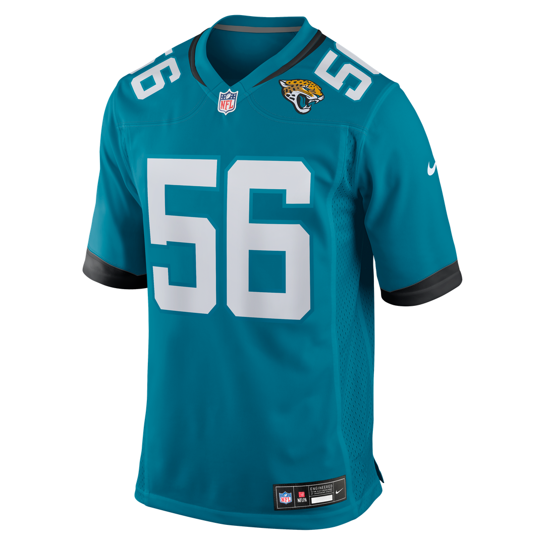 Yasir Abdullah Jacksonville Jaguars Team Game Jersey - Teal