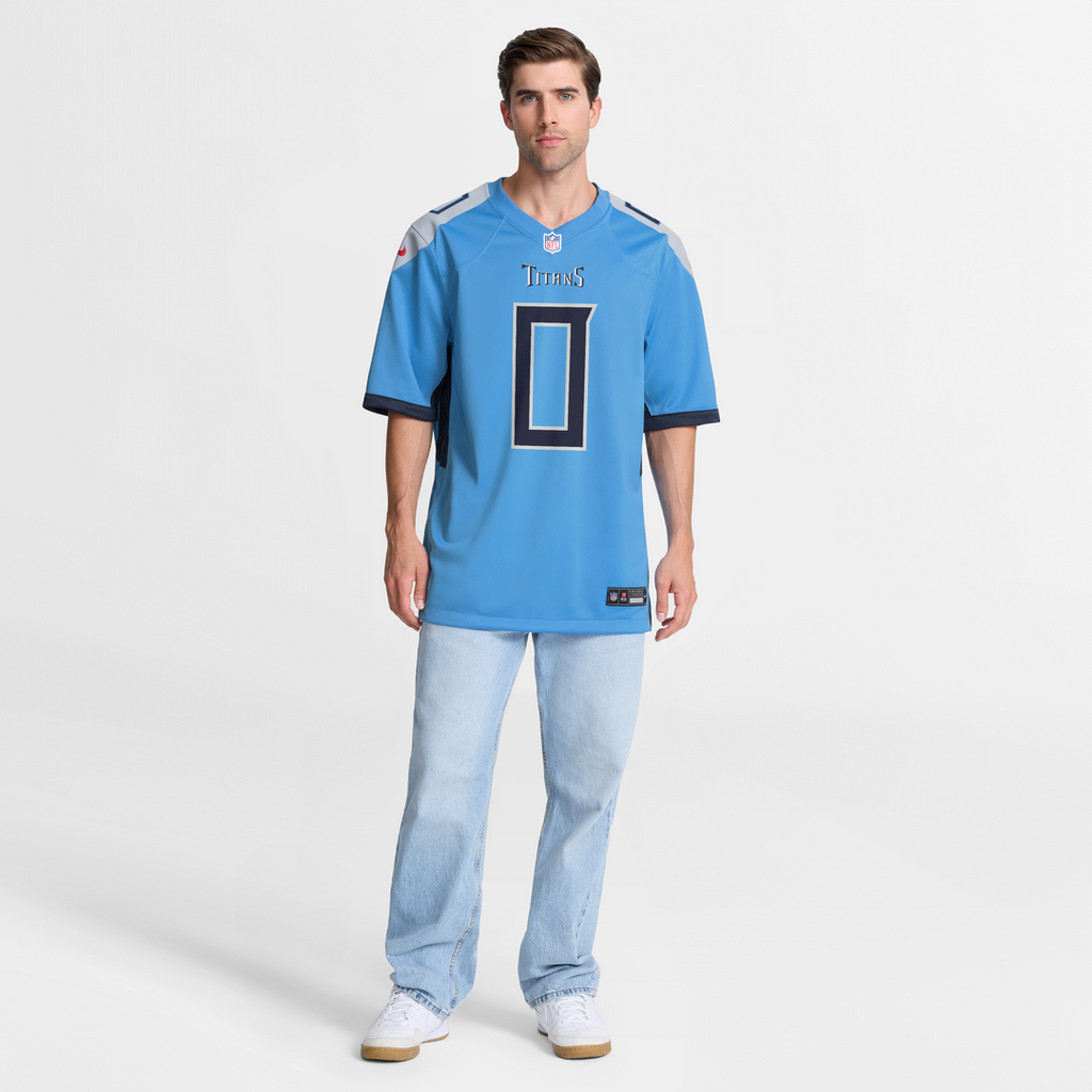 Calvin Ridley Tennessee Titans Team Game Jersey - Light Blue
