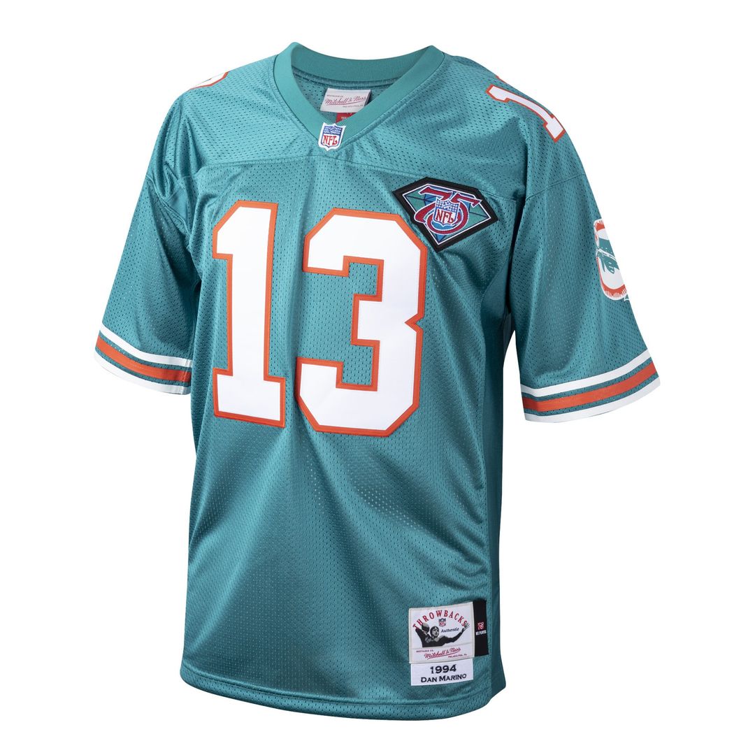 Dan Marino Miami Dolphins 1994 Authentic Throwback Retired Player Jersey - Aqua