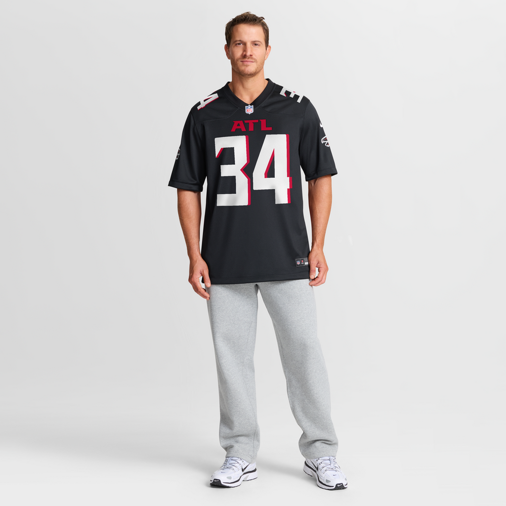 Ray Buchanan Atlanta Falcons Game Retired Player Jersey - Black