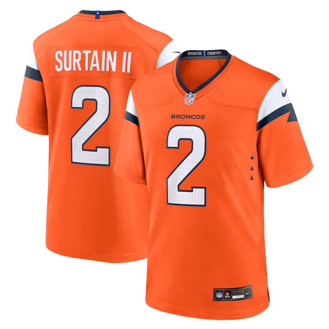 Patrick Surtain II Denver Broncos Alternate Game Jersey - Navy