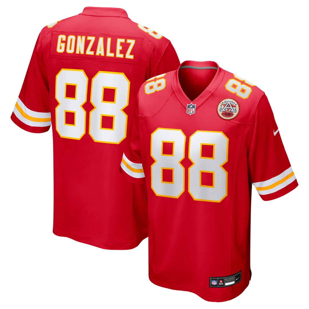 Tony Gonzalez Kansas City Chiefs Game Retired Player Jersey - Red