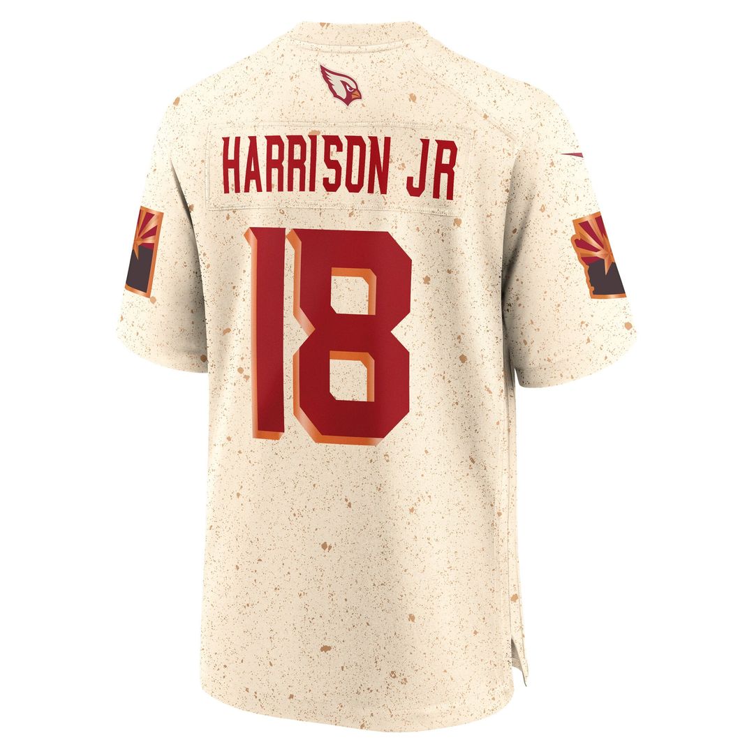Marvin Harrison Jr. Arizona Cardinals Rivalries Collection Game Jersey - Natural