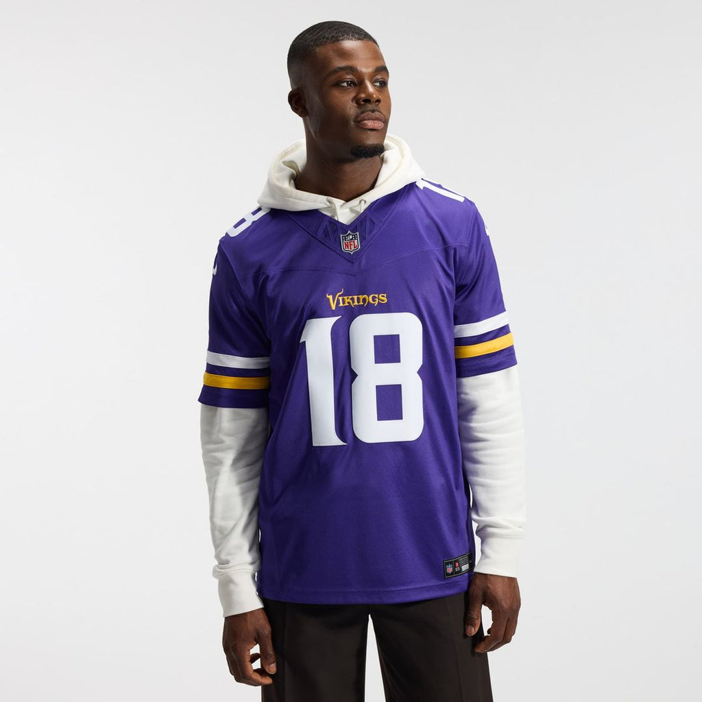 Justin Jefferson Minnesota Vikings Team Vapor F.U.S.E. Stitched Limited Jersey - Purple
