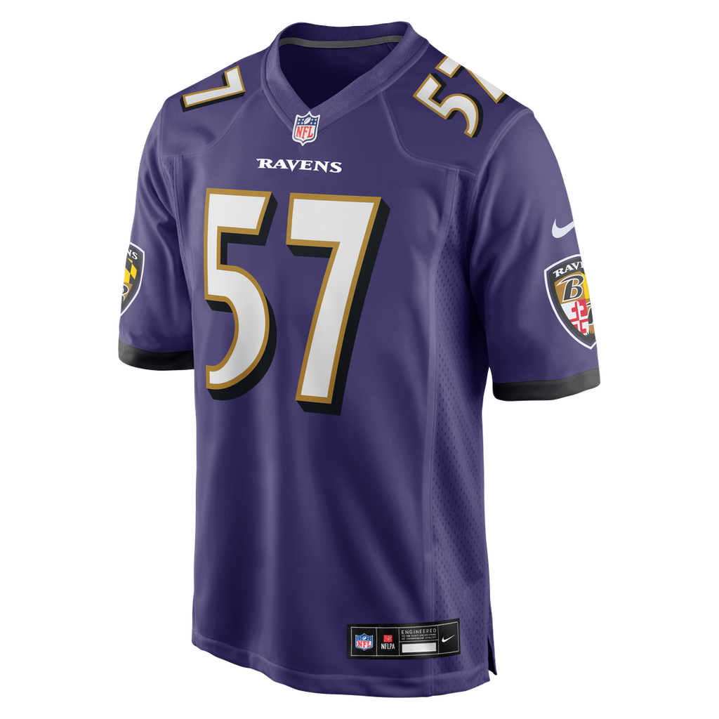Bart Scott Baltimore Ravens Game Retired Player Jersey - Purple