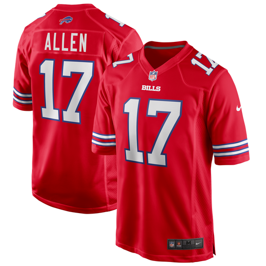 Josh Allen Buffalo Bills Alternate Game Player Jersey - Red