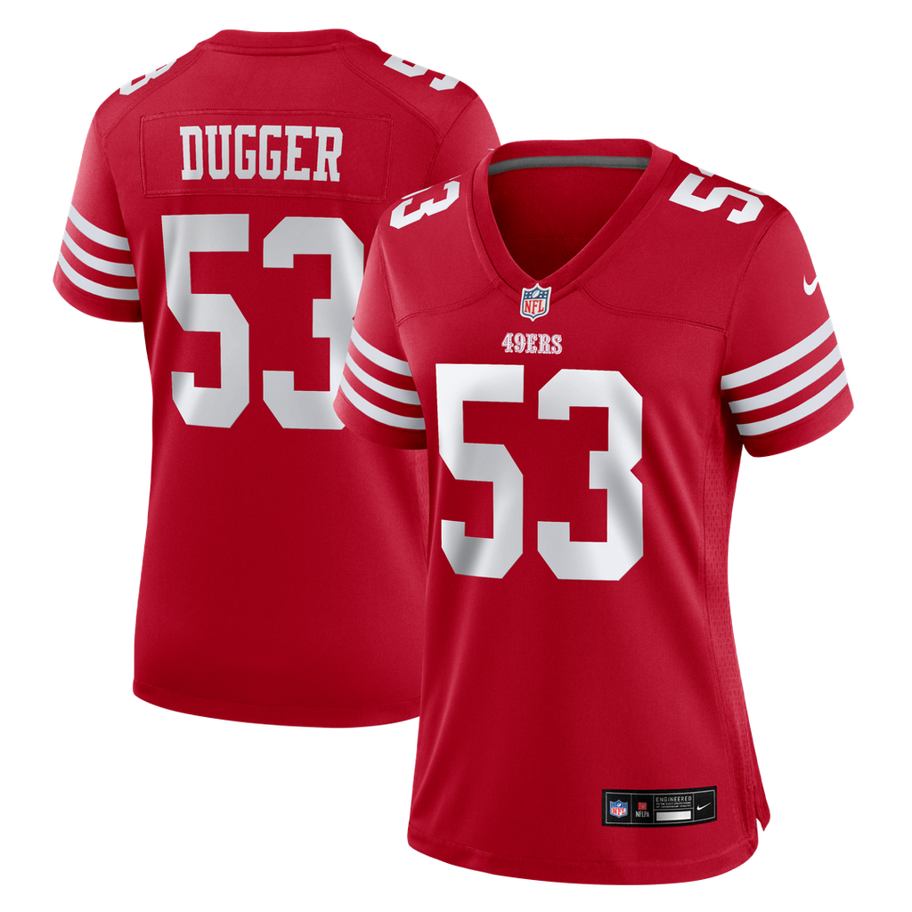 Jaden Dugger III San Francisco 49ers Team Game Jersey - Scarlet