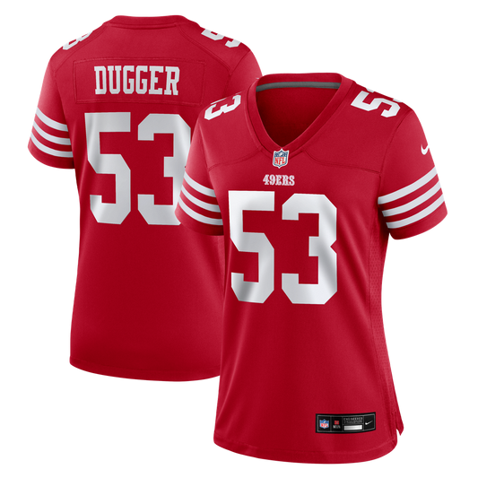 Jaden Dugger III San Francisco 49ers Team Game Jersey - Scarlet