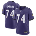 John Simpson Baltimore Ravens Team Game Jersey - Purple