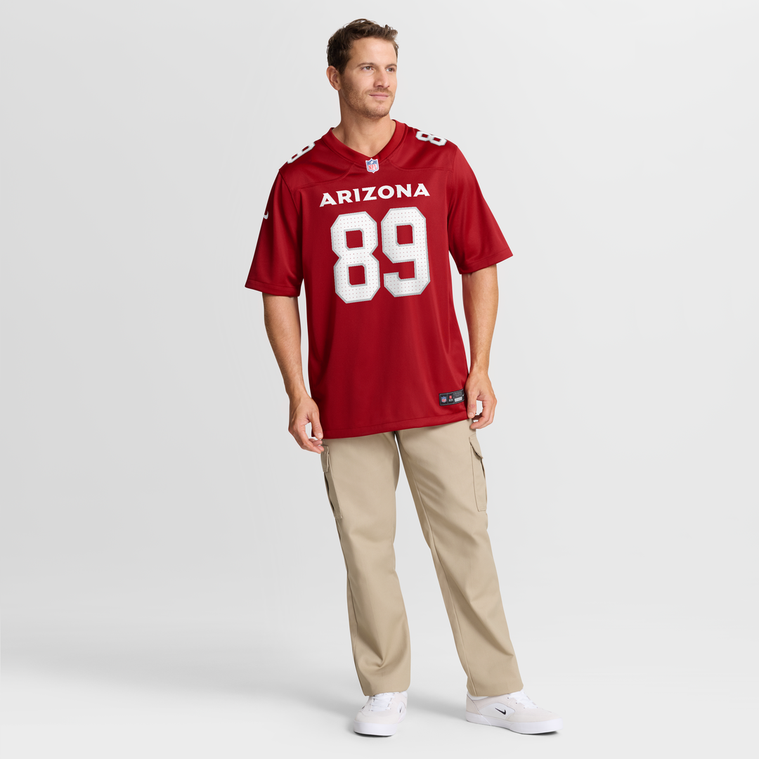 Hunter Long Arizona Cardinals Team Game Jersey - Cardinal