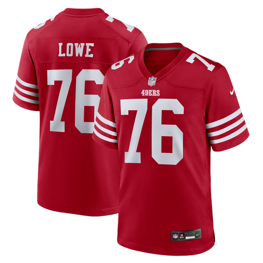Vederian Lowe San Francisco 49ers Team Game Jersey - Scarlet