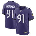 Trey Hendrickson Baltimore Ravens Team Game Jersey - Purple