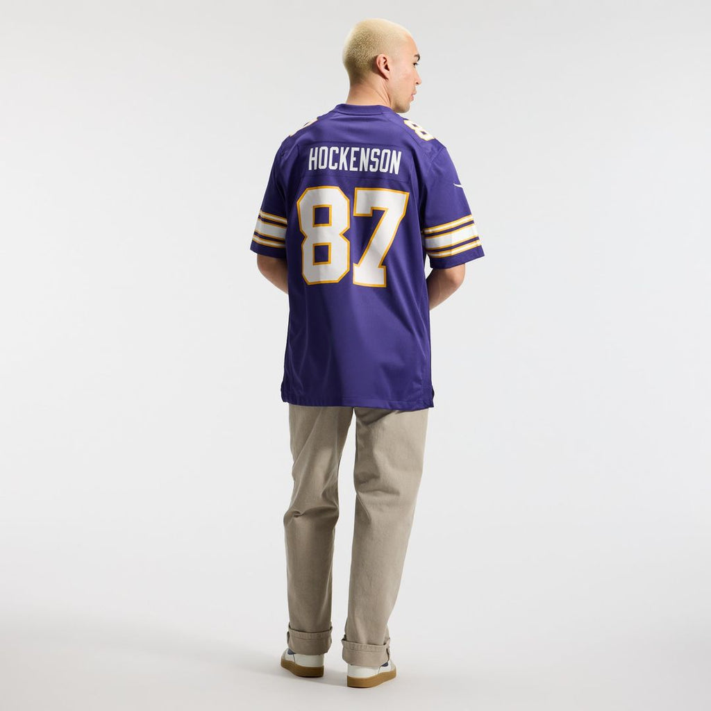 T.J. Hockenson Minnesota Vikings Classic Player Game Jersey - Purple