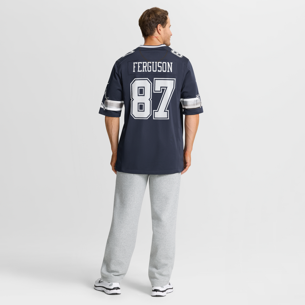 Jake Ferguson Dallas Cowboys Game Jersey - White